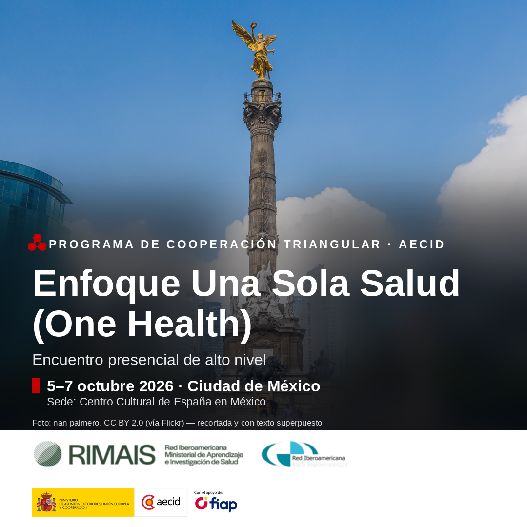 Encuentro presencial One Health RIMAIS, Ciudad de México, octubre 2026